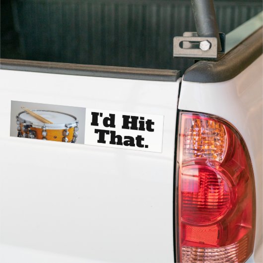 Grappig dat ik die Drummer Snare zou pakken Bumpersticker (Op Truck)
