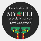 Grappig dat ik dit gemaakt heb door mijn Elf Name  Ronde Sticker (Voorkant)