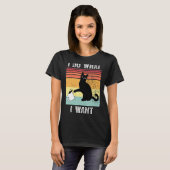 Grappig dat ik doe wat ik wil dat Black Cat Red C T-shirt (Voorkant volledig)