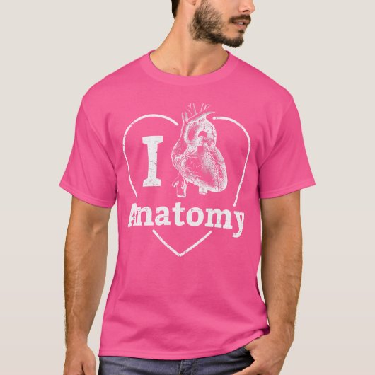 Grappig dat ik dol ben op anatomie Real Human Hear T-shirt (Voorkant)