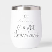 Grappig dat ik droomde van een Wine Kerstmis. (Achterkant)