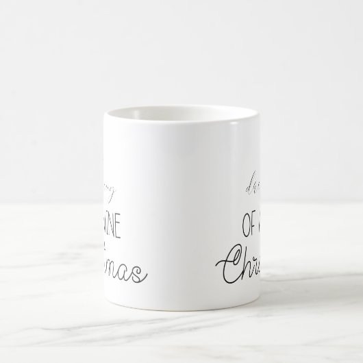 Grappig dat ik droomde van een Wine Kerstmis. Koffiemok (Center)