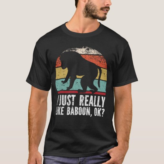 Grappig dat ik echt van Baboon hou. T-shirt (Voorkant)