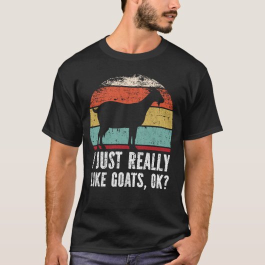 Grappig dat ik echt van geiten hou. t-shirt (Voorkant)