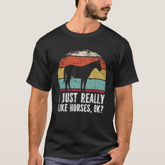 Grappig dat ik echt van Hors hou. T-shirt (Voorkant)