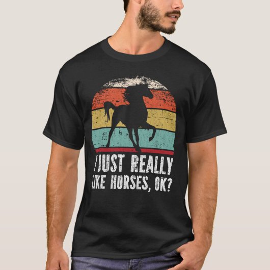 Grappig dat ik echt van paarden hou. t-shirt (Voorkant)