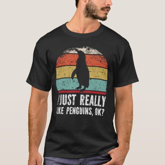 Grappig dat ik echt van pinguïns hou. t-shirt (Voorkant)