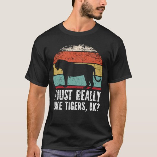 Grappig dat ik echt van Tigers hou. T-shirt (Voorkant)