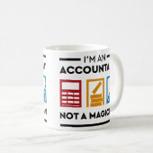 Grappig dat ik een accountant ben, geen tovenaar koffiemok (Voorkant rechts)