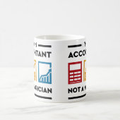 Grappig dat ik een accountant ben, geen tovenaar koffiemok (Center)