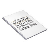 Grappig dat ik een accountant ben om tijd te bespa notitieboek (Rechterzijde)