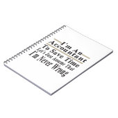 Grappig dat ik een accountant ben om tijd te bespa notitieboek (Linkerzijde)