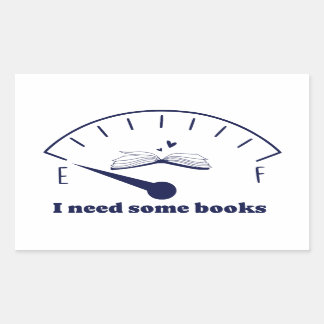 Grappig dat ik een boekenliefhebber nodig heb rechthoekige sticker