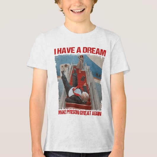 Grappig dat ik een droom heb om de gevangenis weer Tri-Blend shirt (Voorkant)