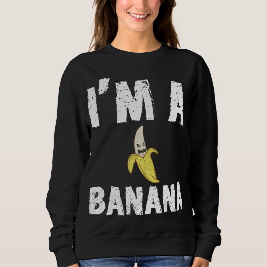 Grappig dat ik een enge banaan ben trui (Voorkant)