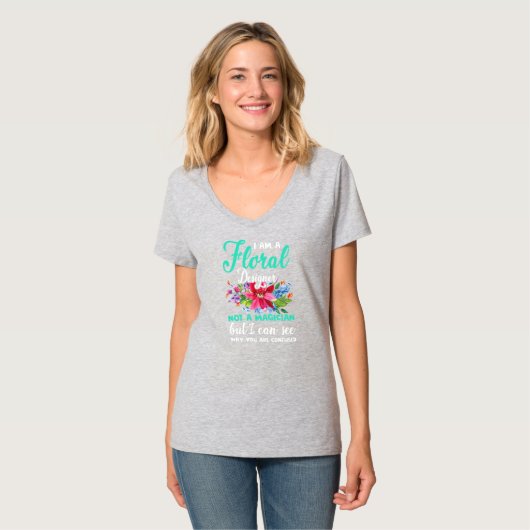 Grappig dat ik een Floral Designer Florist Flowers T-shirt (Voorkant volledig)