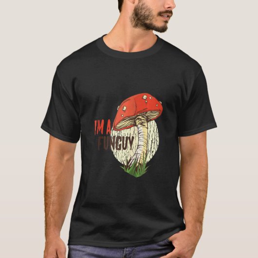 Grappig dat ik een Fungi Fun Guy Pun Zip ben T-shirt (Voorkant)