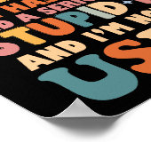 Grappig dat ik een gekke oma heb poster (Hoek)