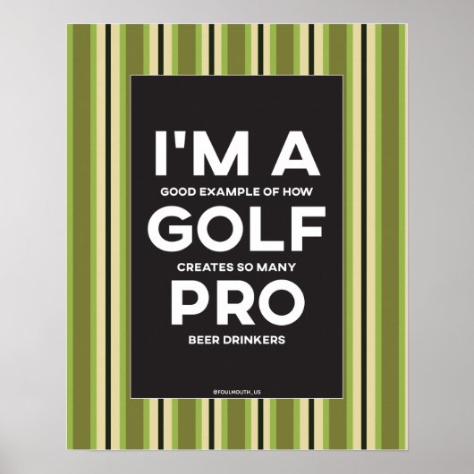 Grappig dat ik een Golf Pro Golf ben Poster (Voorkant)