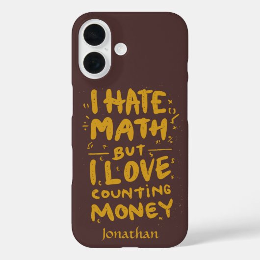 Grappig dat ik een hekel heb aan Wiskunde, maar ik Case-Mate iPhone Case (Achterkant)