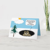 Grappig dat ik een hoofdpijn Groundhog Day Kaart h (Voorkant)