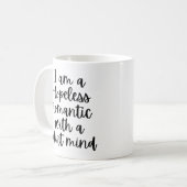 Grappig dat ik een Hopeless Romantisch ben Koffiemok (Voorkant links)