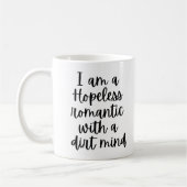 Grappig dat ik een Hopeless Romantisch ben Koffiemok (Links)