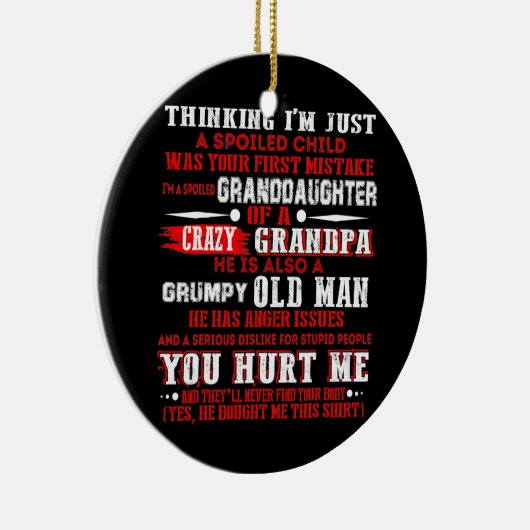  grappig dat ik een kleindochter ben van een keramisch ornament (Rechts)