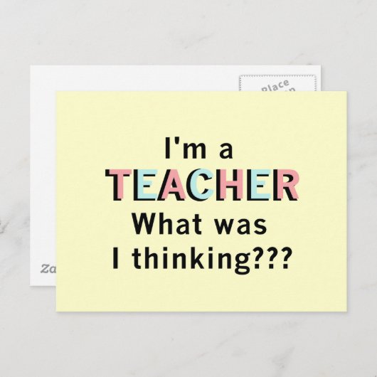 Grappig dat ik een leraar Tshirts en cadeautjes be Briefkaart (Voorkant / Achterkant)