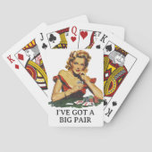 Grappig dat ik een paar retro heb pokerkaarten (Achterkant)
