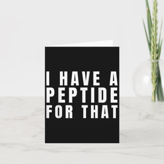 Grappig dat ik een peptide heb voor dat biohacker kaart (Voorkant)