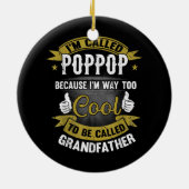 Grappig dat ik een poppenkop naar koeler word geno keramisch ornament (Achterkant)