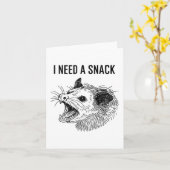 Grappig dat ik een snackmeme nodig heb - Screaming Kaart (Gele Bloem)