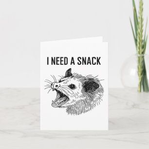 Grappig dat ik een snackmeme nodig heb - Screaming Kaart