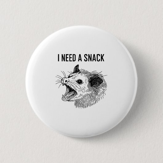 Grappig dat ik een snackmeme nodig heb - Screaming Ronde Button 5,7 Cm (Voorkant)