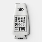 Grappig dat ik een spreuk op je heb gezet Hallowee Flesjeskoeler (Voorkant)