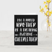 Grappig dat ik een trotse cheerbroer ben van een c kaart (Gele Bloem)