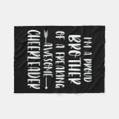 Grappig dat ik een trotse juichbroeder ben van een fleece deken (Voorkant (Horizontaal))