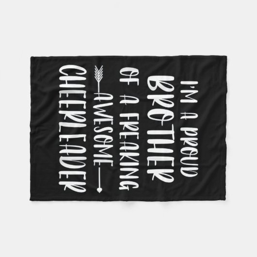 Grappig dat ik een trotse juichbroeder ben van een fleece deken (Voorkant (Horizontaal))