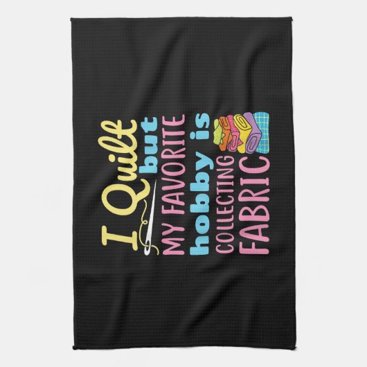 Grappig dat ik een watje gooi, maar mijn hobby ver theedoek (Verticaal)