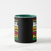 Grappig dat ik elke maand zwart ben, behalve deze  mok (Midden)