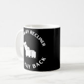 Grappig dat ik en mijn recliner helemaal terug Jok Koffiemok (Voorkant links)