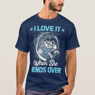Grappig dat ik ervan hou als ze over Mannen Vist T-shirt