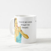 Grappig  dat ik geen idee heb wat ik doe koffiemok (Voorkant links)