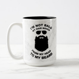 Grappig dat ik geen kaal grijs marmer ben tweekleurige koffiemok