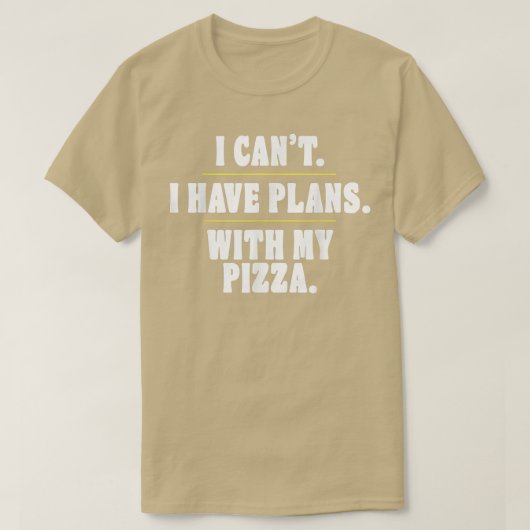 Grappig dat ik geen plannen heb met mijn t-shirt (Design voorkant)