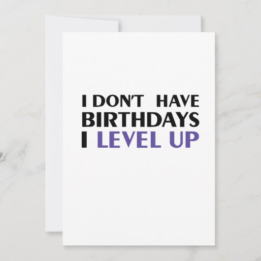 Grappig dat ik geen verjaardagen heb... ik ga omho kaart (Voorkant)