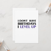 Grappig dat ik geen verjaardagen heb... ik ga omho kaart (Voorkant / Achterkant in situ)