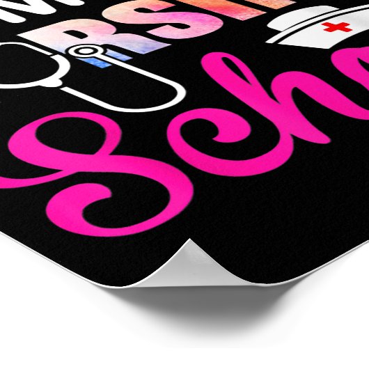 Grappig dat ik geen verpleegster ben. poster (Hoek)