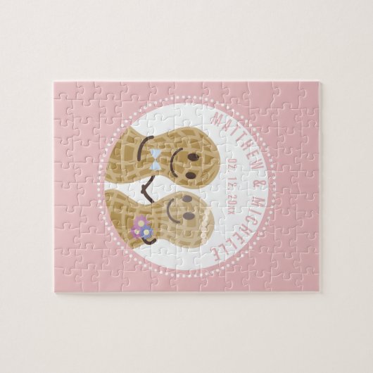 Grappig dat ik gek ben op je gelukkig Jubileum. Legpuzzel (Horizontaal)